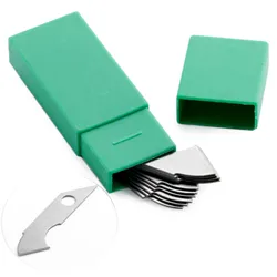Cuchillo de plexiglás acrílico, hoja de gancho, cuchillas de acero, cortador de papel, herramientas de mano DIY para placa de ABS, tablero de plástico acrílico, corte, 10 piezas