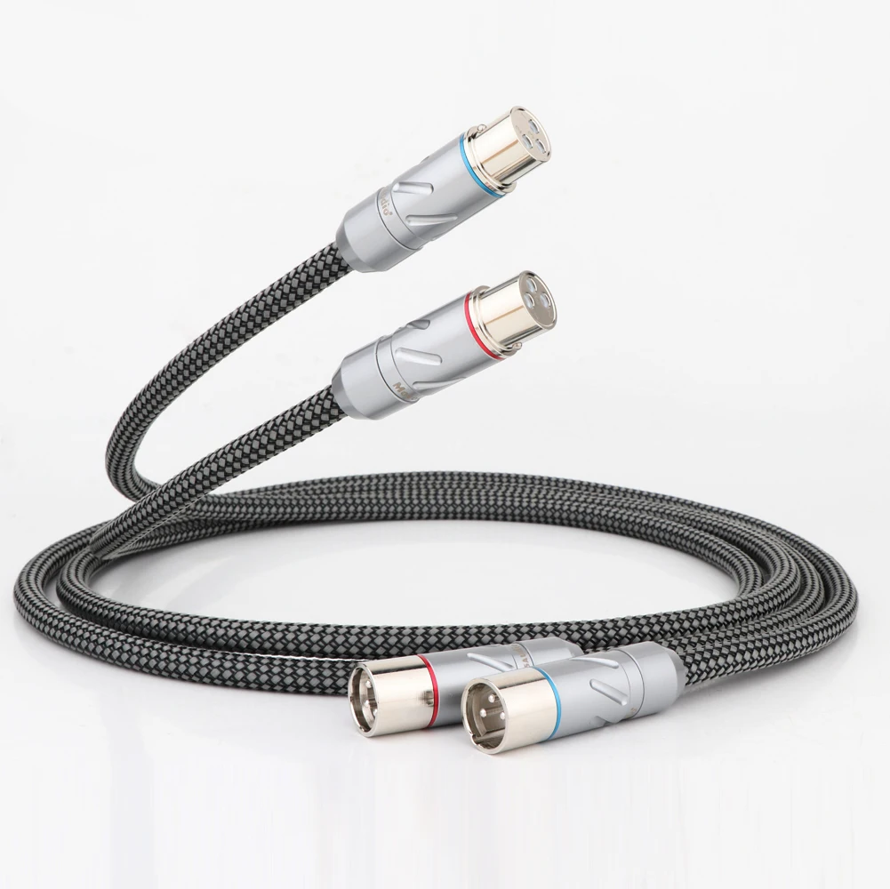 

Monosaudio A202X7R OFC copper silver plated XLR Male to Female balanced Interconnect cable Extension XLR Cable