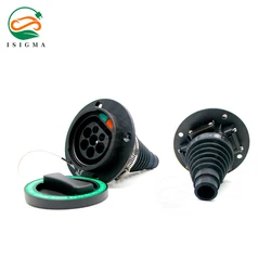 Sigma Type 2 Car Side EV Socket Charging Mode 16A 32A 110V-450V for Electric Vehicle Compatible All IEC 62196-2 Charger