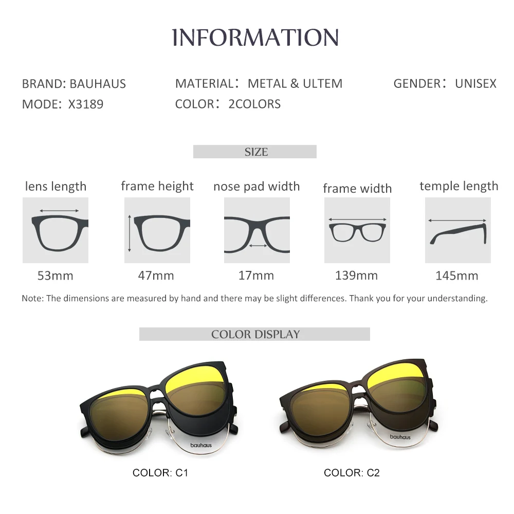 X3189 New Fashion Round Magnet Glasses for Men Women Vintage Classic Metal Flat Mirror Optical Spectacles Frame