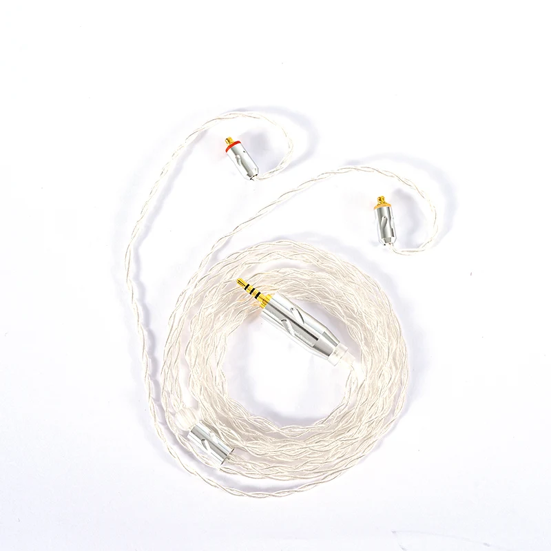 Kabel słuchawkowy IvipQ Xue Qing 4 Core ze srebra próby Sterling Silver, wtyk 2.5mm/3.5mm/4.4MM, przewód do ulepszenia słuchawek, interfejs MMCX/2PIN/QDC/TFZ — zdjęcie produktu 5