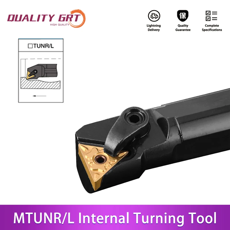 Q.Grt S16Q-MTUNR16 S20R-MTUNR16 S25S-MTUNR16 Internal Turning Tool Holder Carbide Inserts TNMG MTUNR/L CNC Lathe Cutting Tools