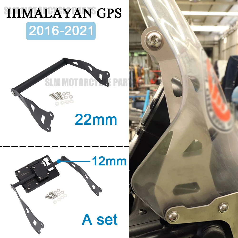 For Royal Enfield Himalayan 2016 2017 2018 2019 2020 2021 12 / 22mm Motorcycle Phone GPS Navigaton Plate Bracket Bar Mount