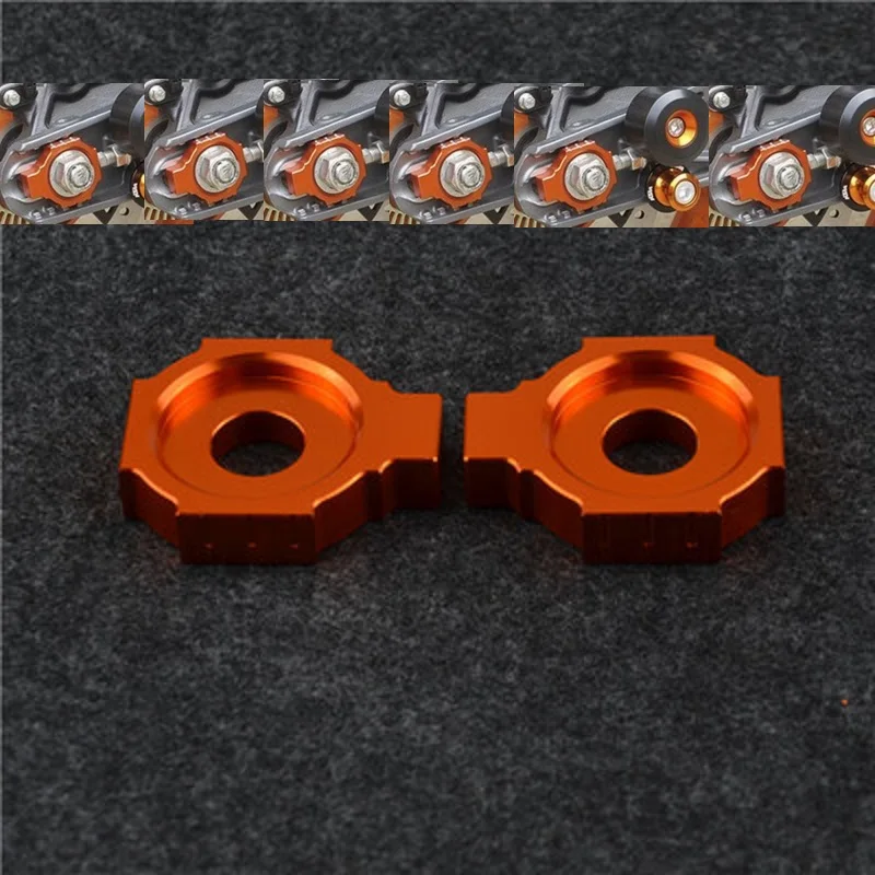 Motorcycle Chain Adjusters Blockers CNC Aluminum Accessory for KTM Duke 390 2013 2014 2015 2016 Duke 125 200 All Year