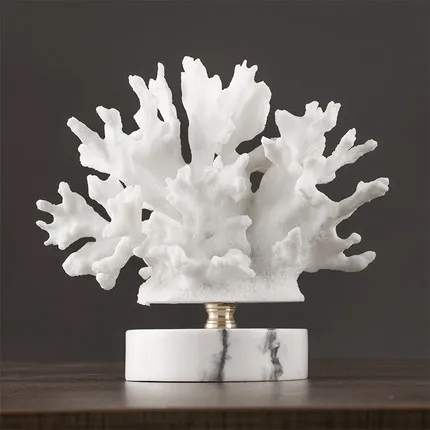 Home Decoration Accessories White Coral Decoration Living Room Bedroom Art Decoration Holiday Gift Creative Desktop Furnishings