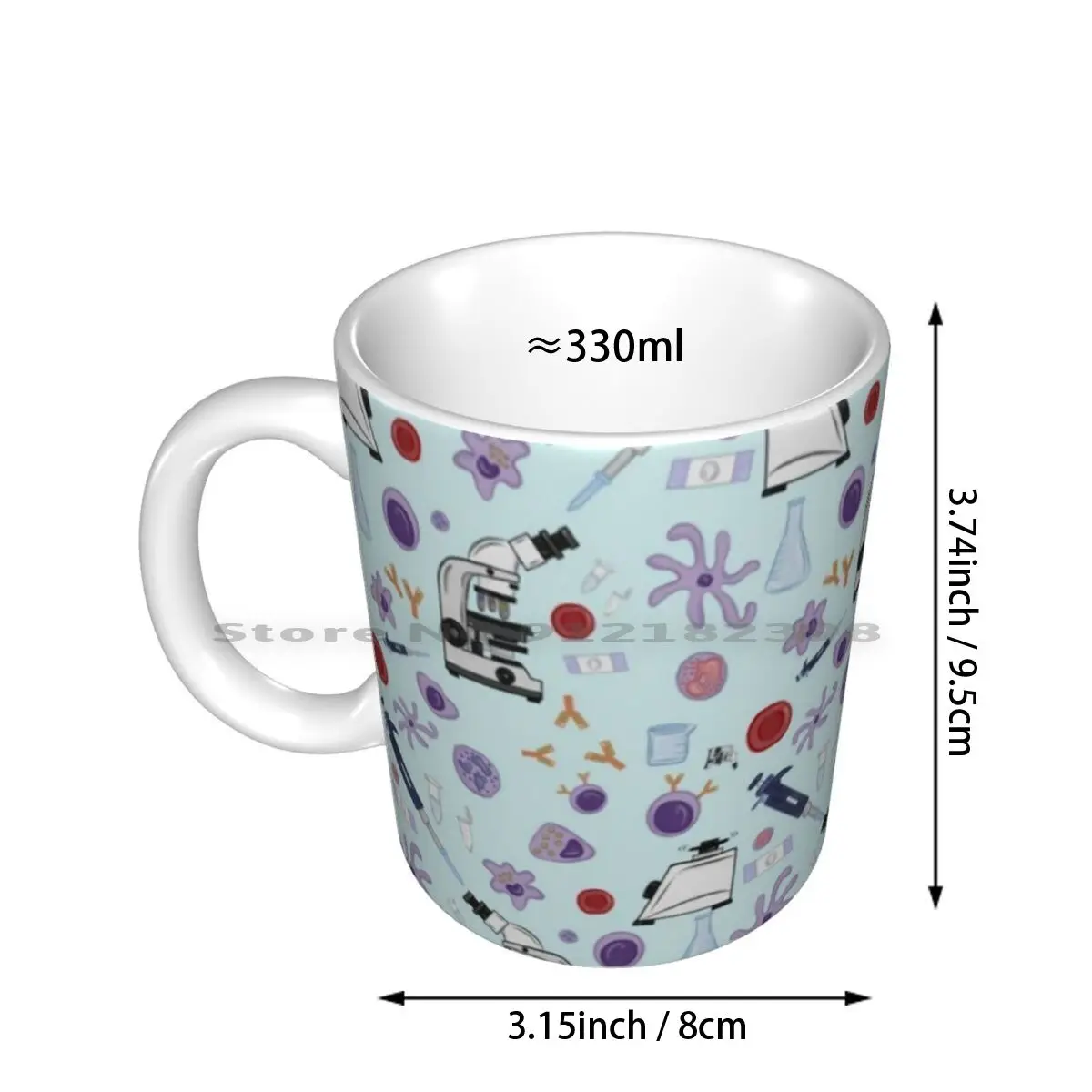 Science! Ceramic Mugs Coffee Cups Milk Tea Mug Science Sciences Biology Immunology Immune Cells Cells Neutrophiles Nk Cell