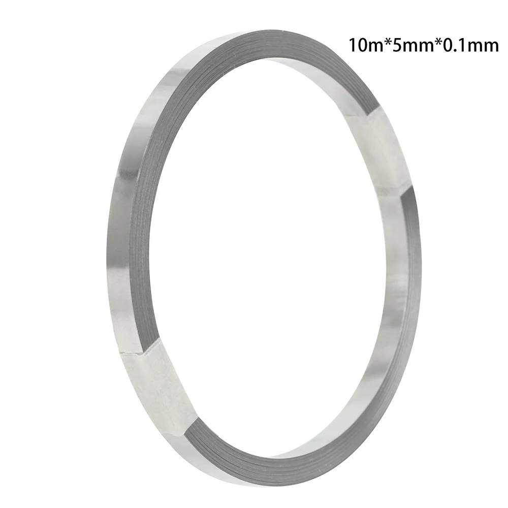 10 Mét 0.1Mm Pin Niken Ban Nhạc Làm Dày Mỏ Hàn Niken Tấm Kết Nối Cho 18650 Pin Li-ion Dây Kết Nối