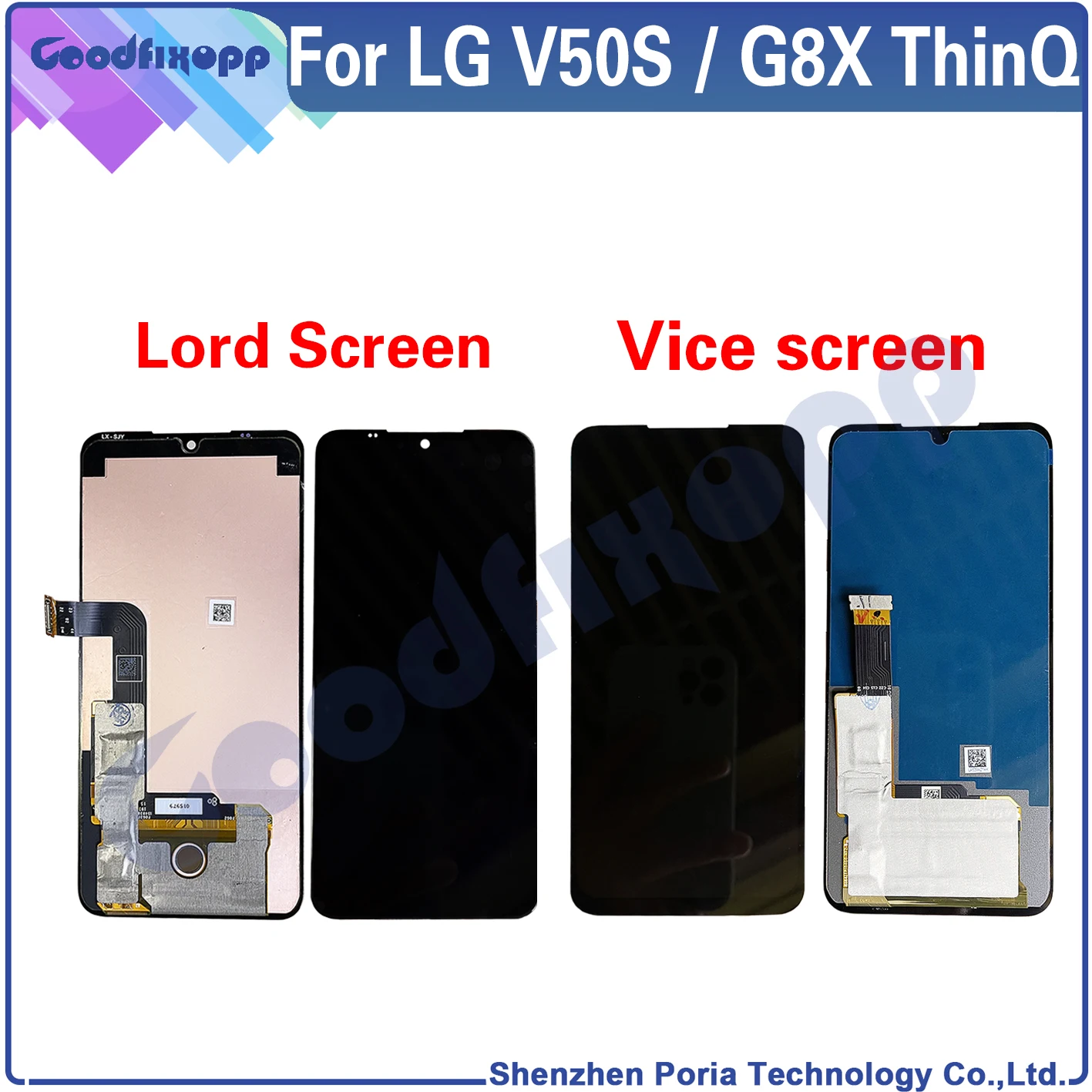 100% Test AAA For LG V50S ThinQ 5G LM-V510N LCD Display Touch Screen Digitizer Assembly For LG G8X ThinQ LMG850EMW LM-G850