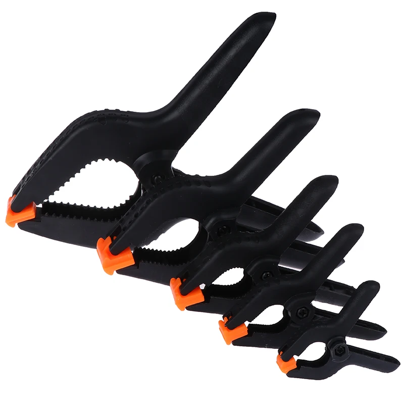 Clip de resorte para carpintería, abrazaderas de palanca de plástico de nailon, multifuncional, modelo de fotografía, 2, 3, 4, 6 y 9 pulgadas, 1 unidad
