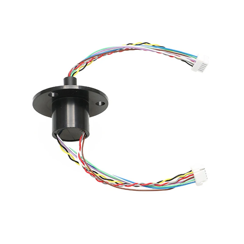 1PC 2A 10 Channels Wires Capsule Slip Ring Cap Slipring Rotary Conductive Joint Connector Electric Collect Ring for DIY RC Drone