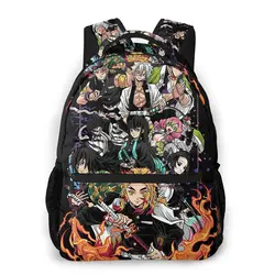 Hashira Demon Slayer Backpack for Girls Boys Travel RucksackBackpacks for Teenage school bag