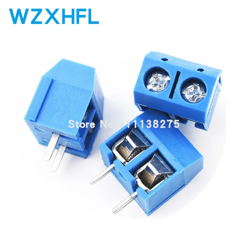 50pcs 5.08-301-2P 301-2P connettore morsettiera a vite a 2 Pin passo 5mm