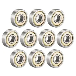 10 Pieces 608 623 624 625 626 685 ZZ Double Shielded Miniature High-carbon Steel Single Row Deep Groove Ball Bearing 8x22x7 MM
