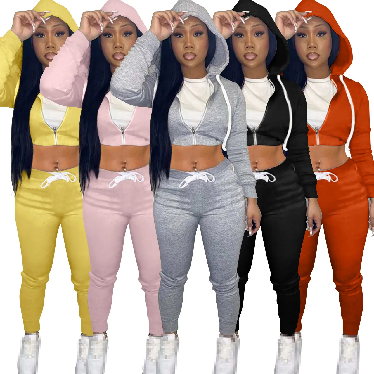

Two Piece Set Fall Clothes For Women 2 Piece Set Women Outfits Long Sleeve Pants Sets Pants Suits Tracksuits Sweatsuits Female