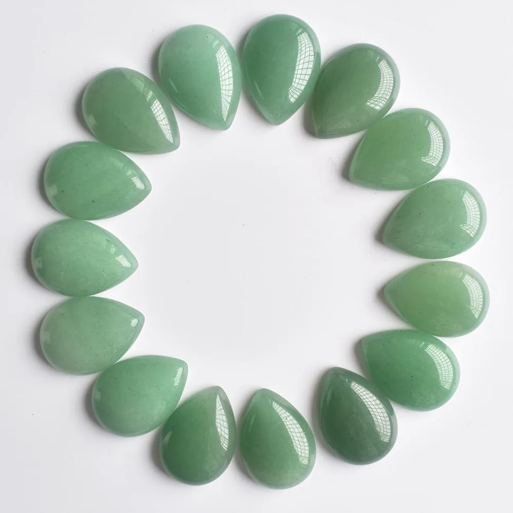 Kostenloser Versand 20 Stück/Lot Großhandel 25x18x6mm verschiedene Naturstein-Tropfenperlen CAB CABOCHON für DIY-Schmuckzubehör – Detail 5