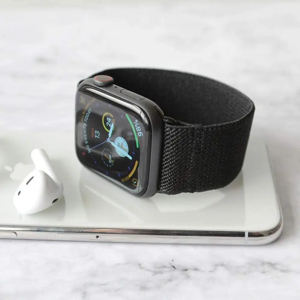 Scrunchie Strap for Apple watch band 44mm 40mm iWatch band 38mm 42mm women belt watchband bracelet apple watch series 3 4 5 se 6