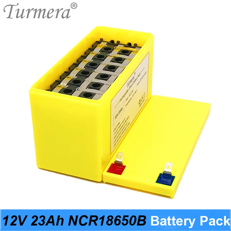 12V 23Ah Lithium Rechargeable Battery Pack Use NCR18650B 3400mAh cell for Uninterrupted Power Supply 10.8V 12.6V Turmera Battery