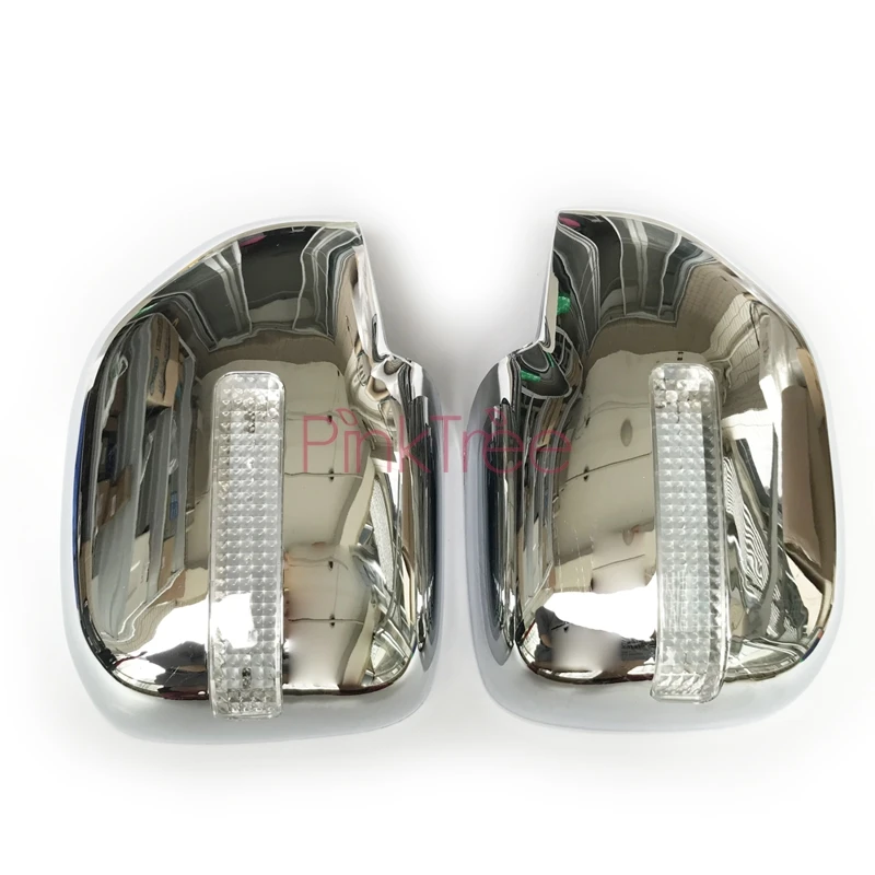 1998-2007 Accessory For Toyota Land Cruiser 100 LC100 For Lexus LX470 Chrome Side Wing Mirror Cover With LED Lamp Tuning