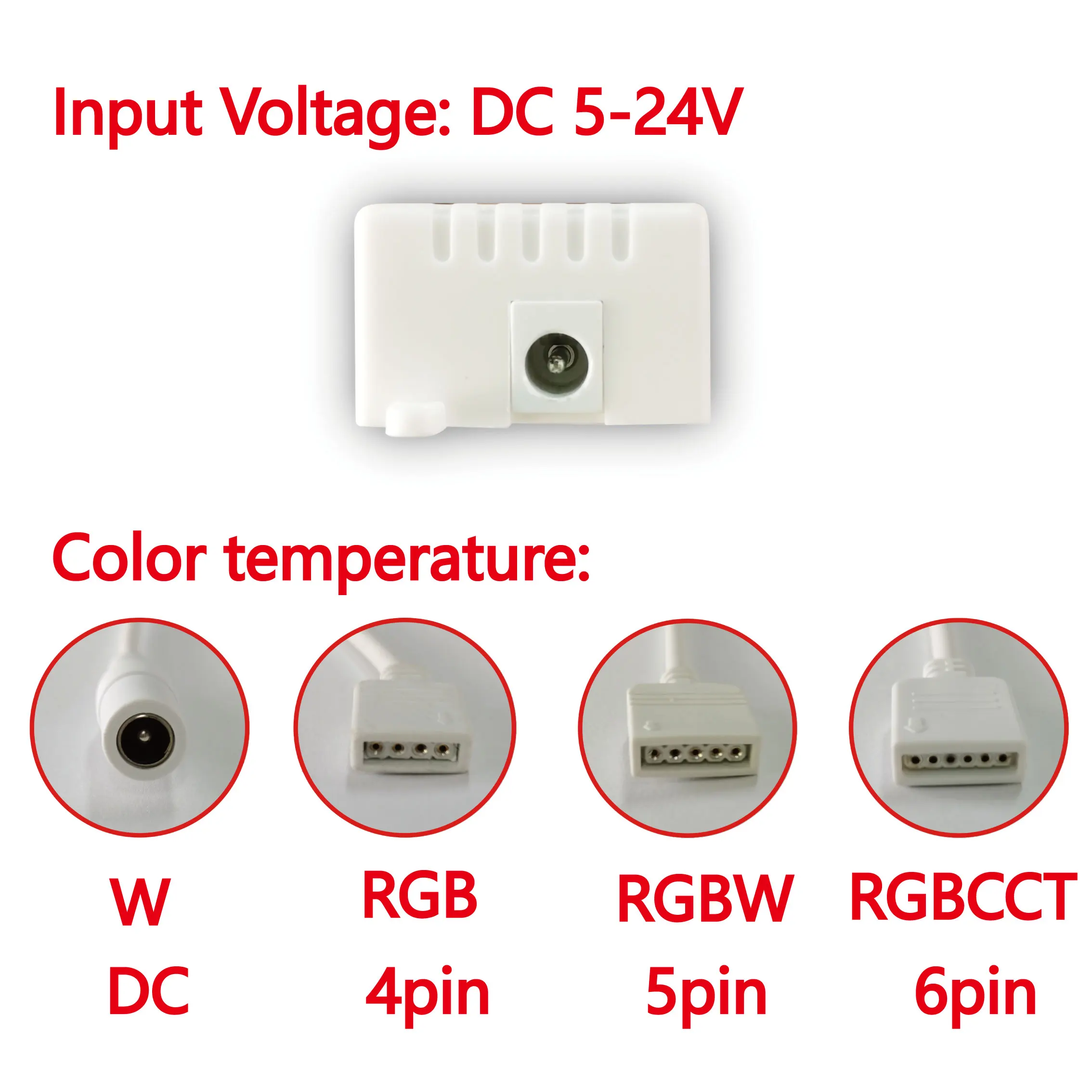 Tuya-スマートLEDコントローラー,zigbee,rgb,cebcw,5v-24v,GoogleHomeと互換性があります