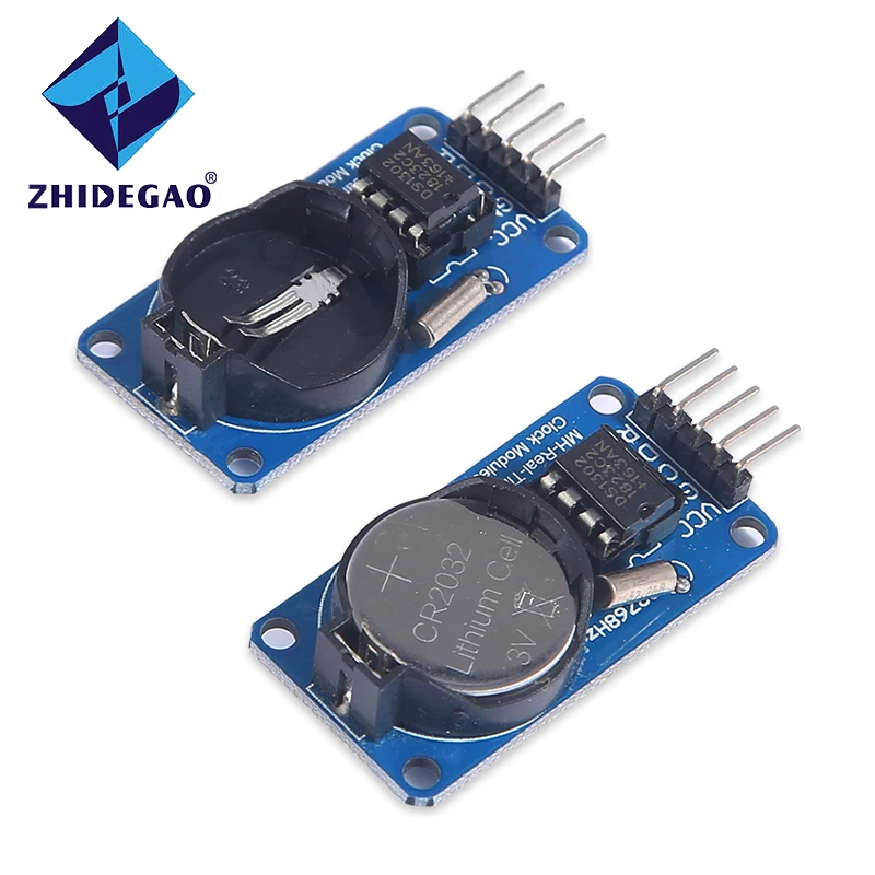 Zhidegao 1 Stks/partij Rtc DS1302 Blauw Real Time Clock Module Voor Arduino Diy