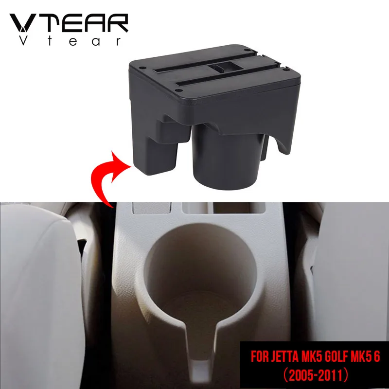 Vtear Car Armrest Cover USB Center Console Storage Box ABS Cushion Holder Decoration Interior Accessories For VW Golf 7 Golf MK5