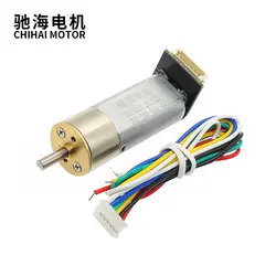 Chihai Motor CHR-16GR-050-ABHL 16mm DC 6V 127rpm 12V 7PPR Encoder 050 Motor DC Gear Motor