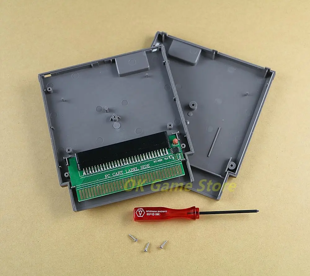 1set Adapter Converter 60 Pin to 72 Pin with CIC chip installed For NES Console System with Cartridge case and screwdriver
