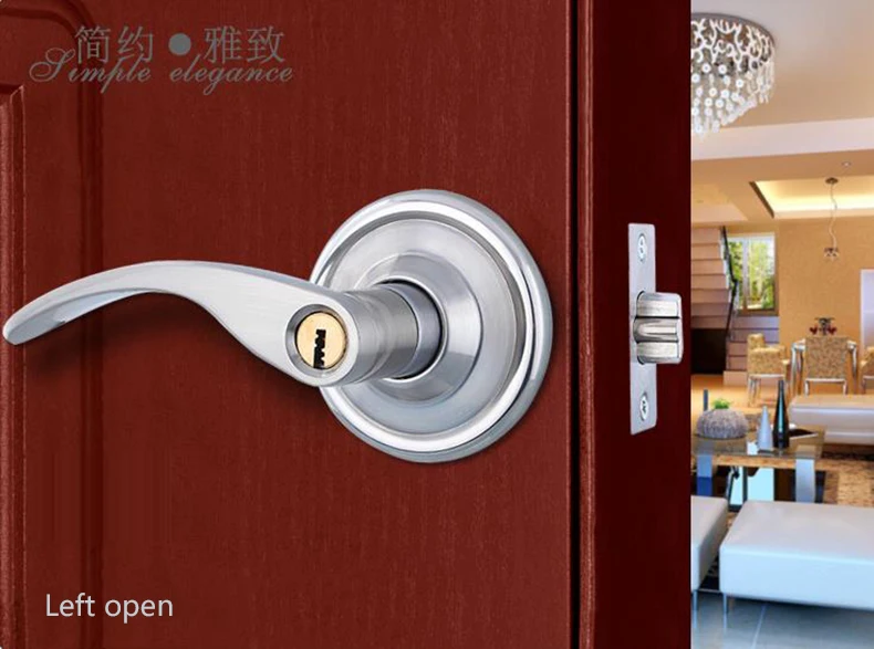 Pure copper core ball lock ball door lock handle ball lock bedroom door ball lock ball handle lock