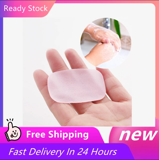 20 40 60 100Pcs Paper Cleaning Soaps Outdoor Travel Bath Clean Soap Tablets Multifunctional Aroma Scented Foaming Mini Soap