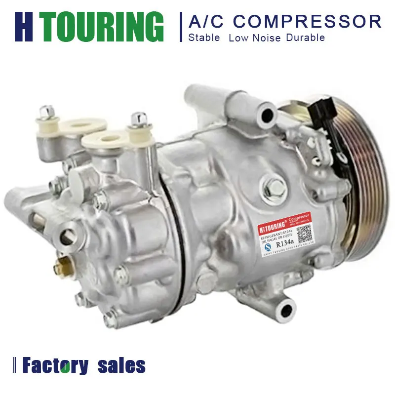 7V16 AC Compressor For Citroen Jumper For Peugeot Boxer / Ford Transit 2.2 1578424 7C1119D629AA 8FK351334281V 1735914 9676552680