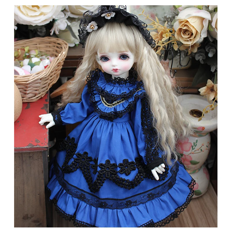 

1/4 1/6 BJD clothes doll accessories 1/6 BJD doll dress + hair decoration for 1/3 1/4 1/6 BJD Blyth doll dress BJD 1/3