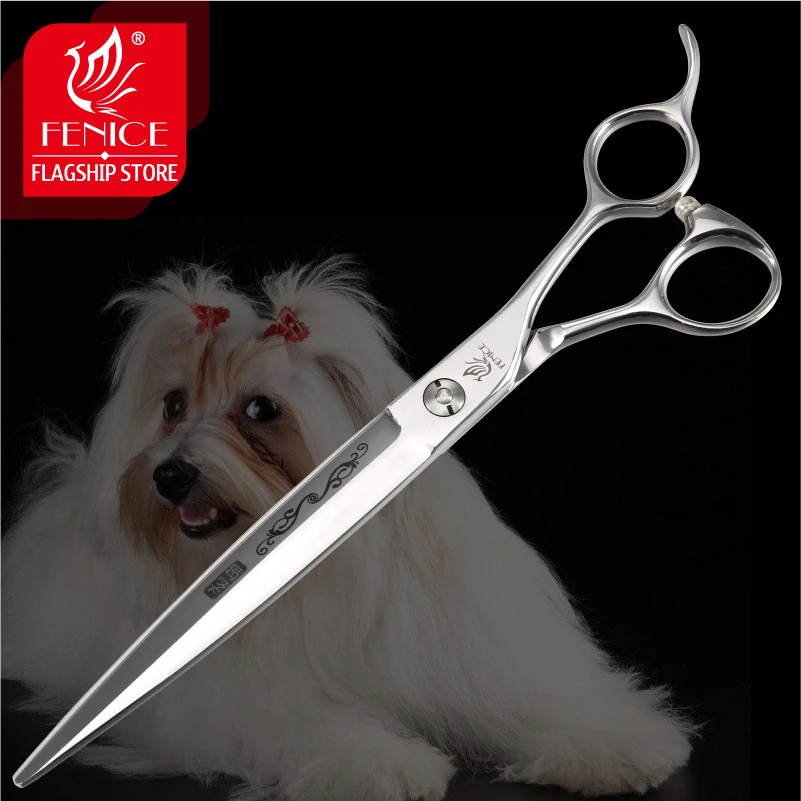 

Fenice 7.25 Inch Professional Pet Grooming Scissors Sharp Edge Straight Shears for Cat Dog Grooming