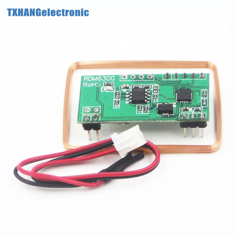 Модуль RFID-считывателя с интегрированными схемами, 125 кГц, RDM6300, UART, система контроля доступа на выходе для arduino, rfid rdm6300, электроника «сделай сам»