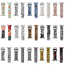 Pattern Printed Strap for Apple Watch 49mm 45mm 41mm 44mm 42mm 40mm 38mm Silicone Sport Wristband iWatch Band Series 7 6 se 5 4