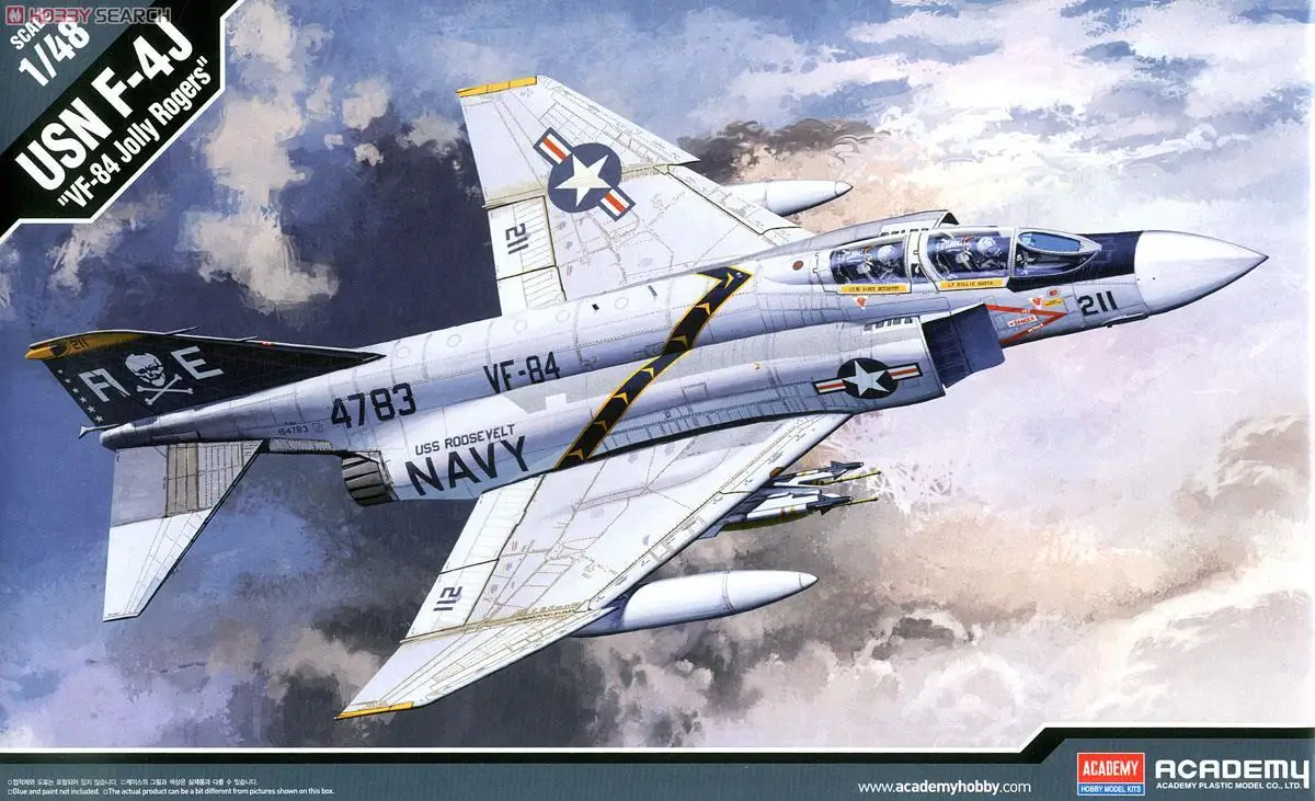 

Academy AC12305 1/48 F-4J "VF-84 JOLLY ROGERS WAR" (PLASTIC MODEL kit )