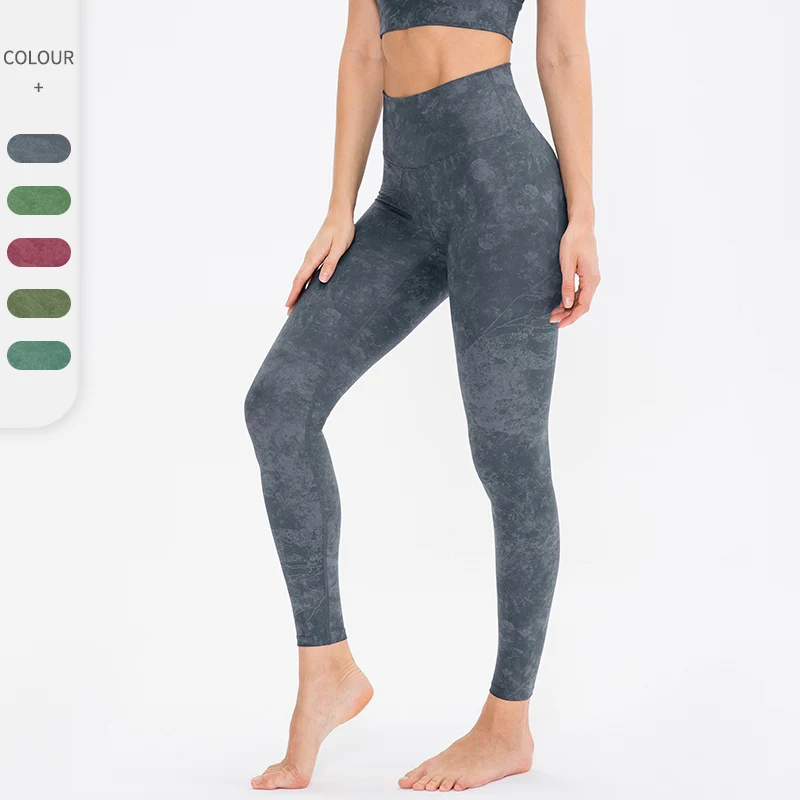 Pantaloni da Yoga con stampa da donna Leggings sportivi senza cuciture per Fitness Run Push Up Scrunch Bum Leggings Energy Gym Yoga abbigliamento a