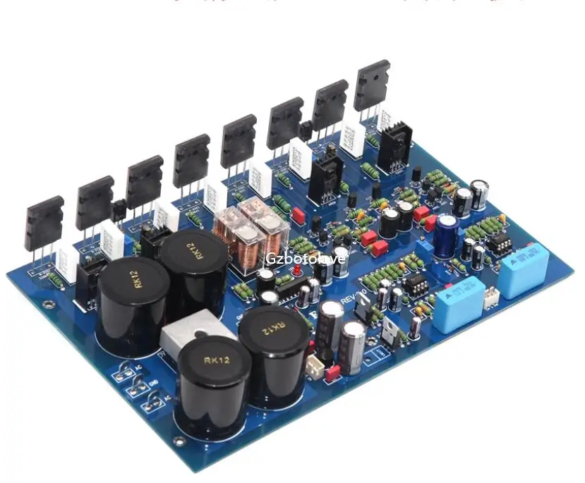 E601 HiFi High power dual channel class A/class AB amplifier board with Protection circuit