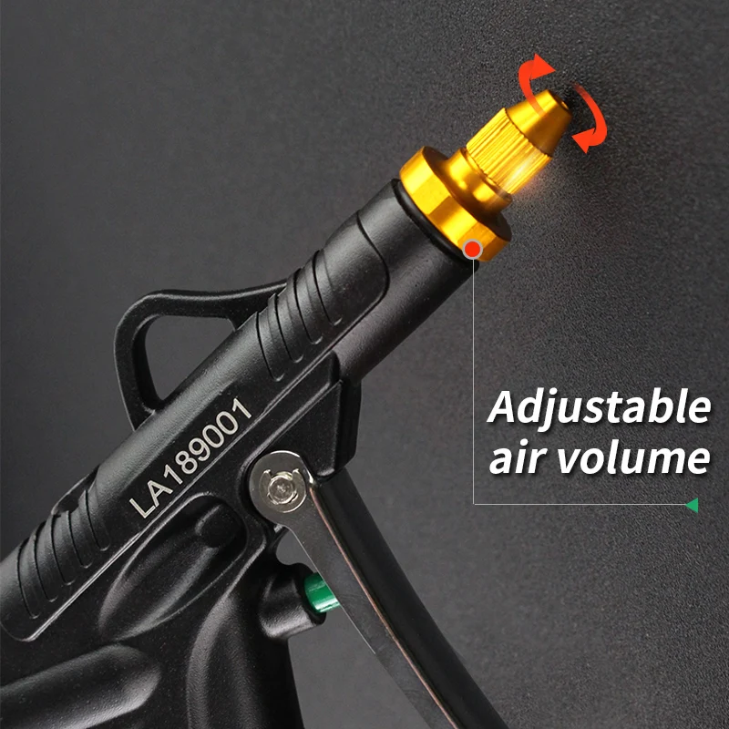Imagem -04 - Laoa-aluminum Alloy Pneumatic Blow Gun Ventilador de Poeira o Ferramenta de Limpeza do Bocal Compressor Suprimentos de Limpeza Portáteis de Alta Pressã