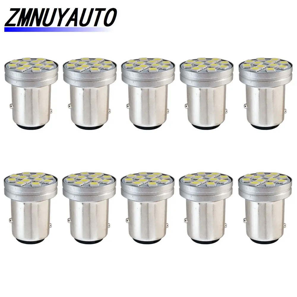 

10PCS 1157 BAY15D P21/5W Led 1156 BA15S P21W BAU15S PY21W LED R5W Car LED Bulb Turn Signal Reverse Brake Lights Auto Lamp