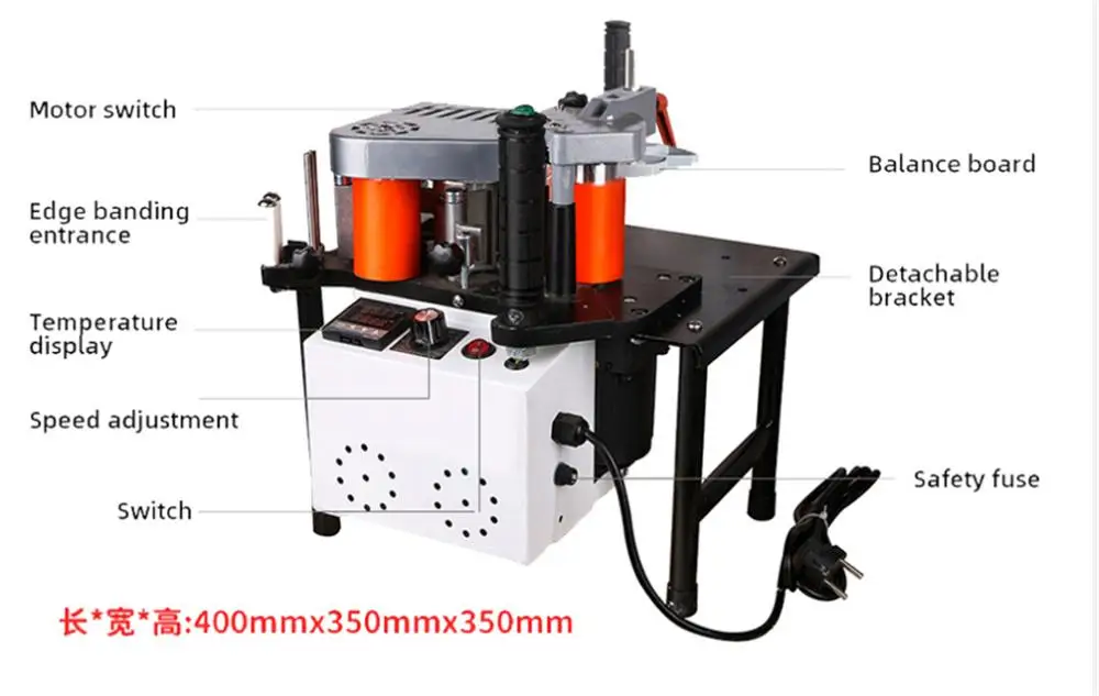 Manuale di Bordo Macchina Banding Doppio Lato Incollaggio Bordo Portatile Bander Lavorazione Del Legno Bordo Macchina Banding 220V 1200W