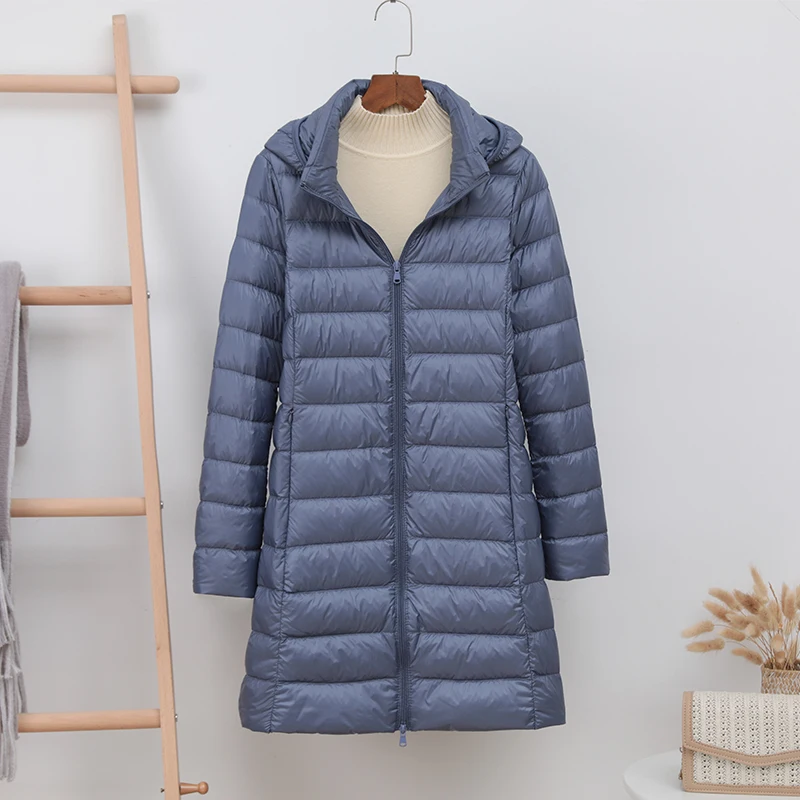 NewBang 5XL 4XL Hut Abnehmbare Starke Lange Unten Jacke Frauen Winter Ultra Licht Unten Jacke Frauen Mit Kapuze Daunen Mantel weibliche