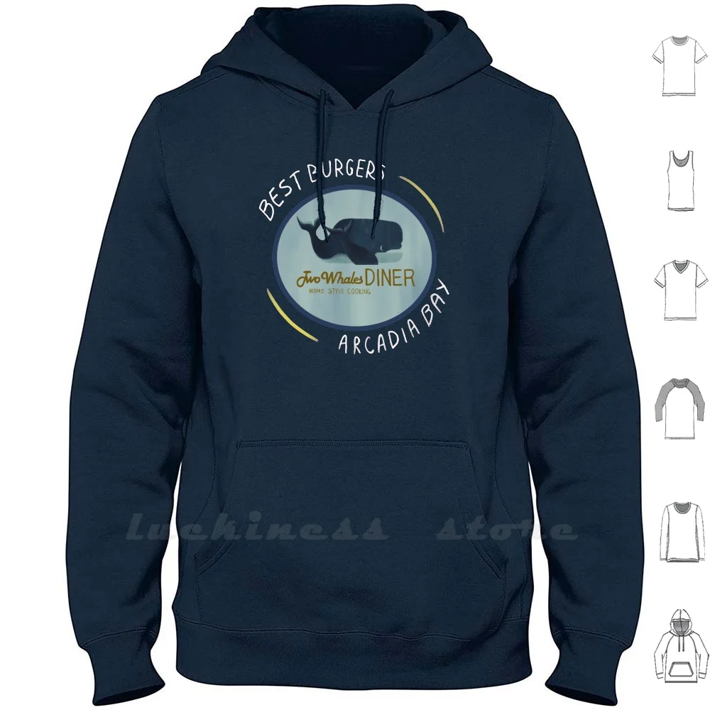 Two Whales Diner Tee ( Lighter ) Hoodie Men Women Teenage Cotton Life Is Strange Lis Dontnod Two Whales 2 Whales Diner Two