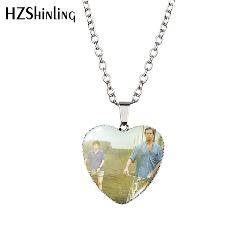 2020 New Call me by your name Pendant Necklace Glass Dome Photo Jewelry Elio Oliver Heart Pendants Necklaces