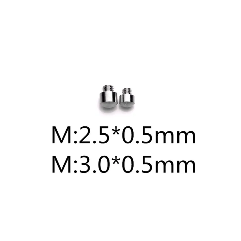 50pcs/Lot Stainless Steel Bumpers For Hair Scissors M3.0*0.5MM/2.5*0.5MM Silencer Stopper Parts Professional Accessories