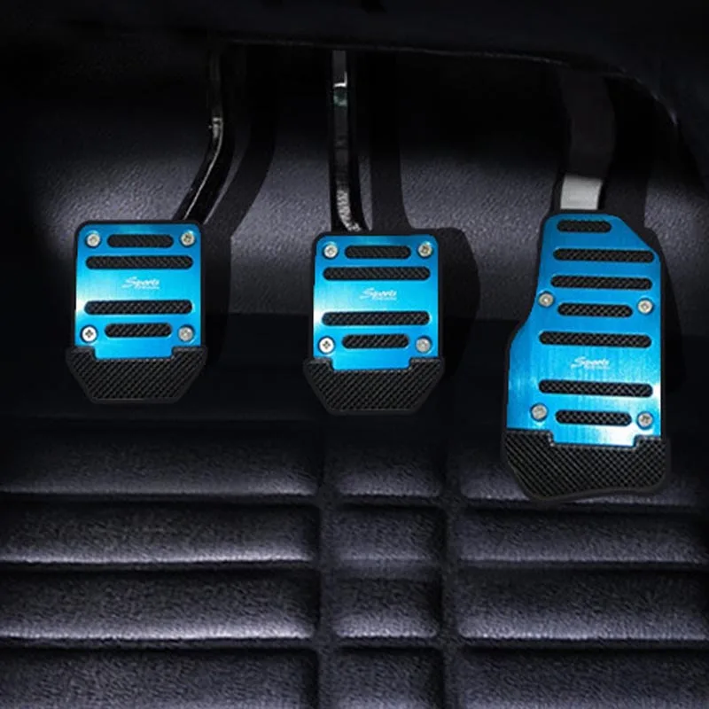 Aluminum alloy car anti-skid pedal accessories for EMGRAND Geely Vision SC7 MK CK Fiat Punto 500 Palio Renault Megane