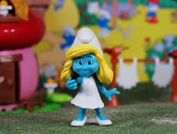 Lovely blue sister spirit Cartoon characters figure model baby toys