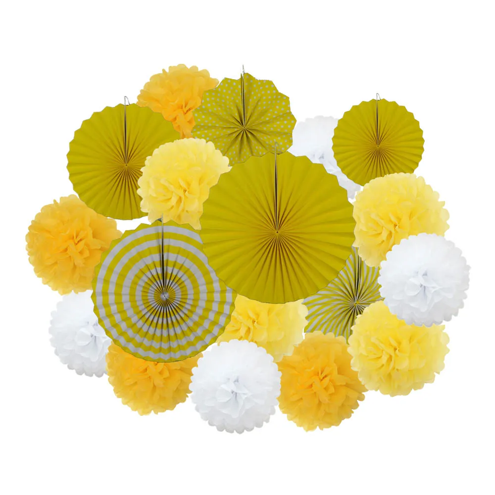 DIY-Set mit gemischten Faltfächerchen aus Papier und Pompons in Rosa-Orange für Hochzeiten, Partys, Kinder, Mädchen, Bat Mitzvah-Dekoration – Detail 10