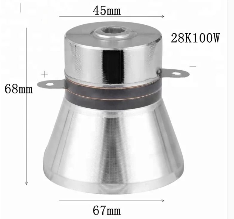 28KHZ 100W Ultrasound Transducer Piezoelectric Transducer Cleaner