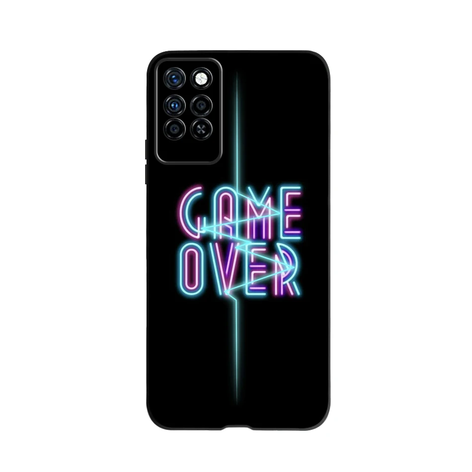 Cute Case For Infinix Note 10 Pro NFC X695C X695 Phone Cover Black Silicone Soft Case For Infinix Note 10 Funda Note10 Pro 6.95\