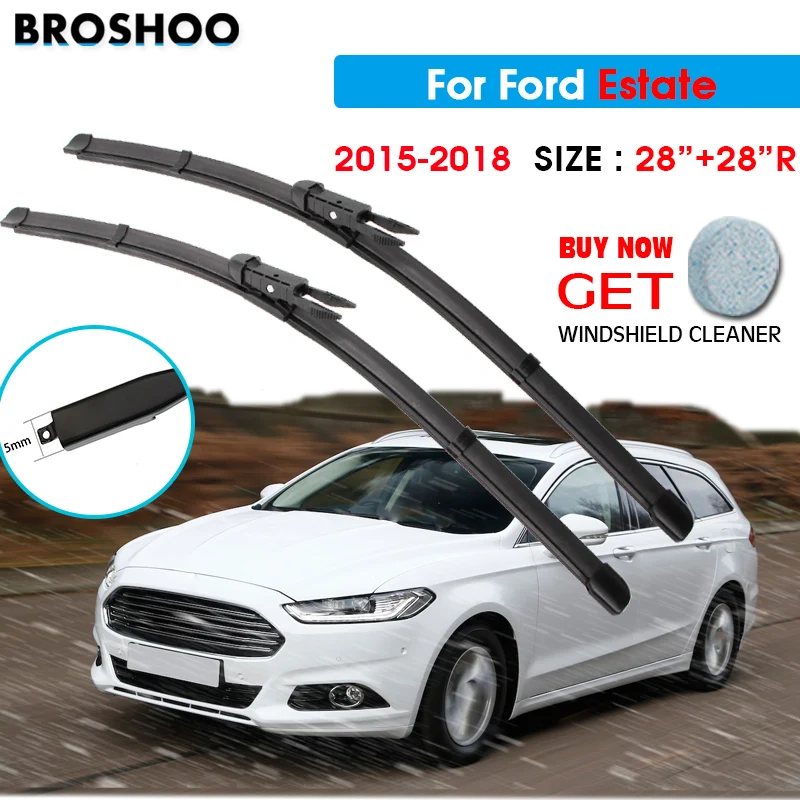 

Car Wiper Blade For Ford Estate 28"+28"R 2015-2018 Auto Windscreen Windshield Wipers Blades Window Wash Fit Pinch Tab Arm